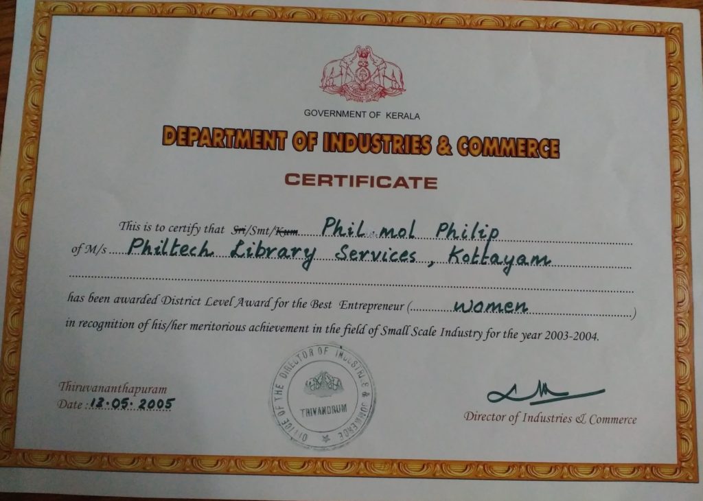 Certificate 1 - Philtech Library Services